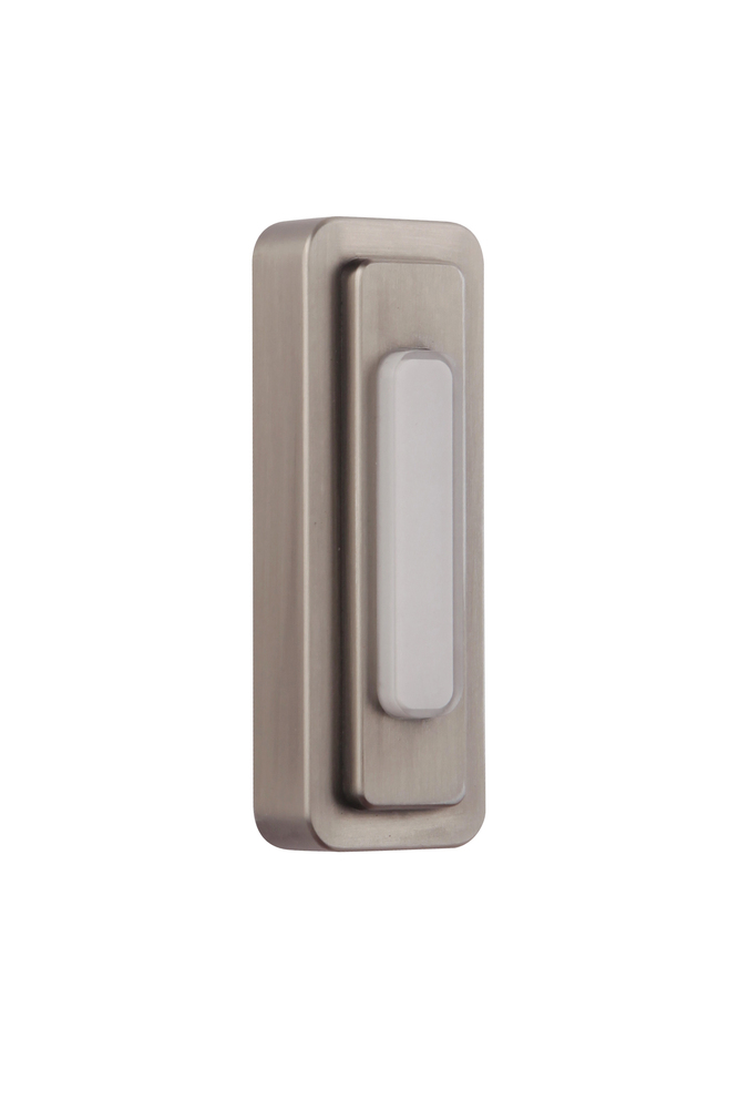 Surface Mount LED Lighted Push Button, Tiered in Antique Pewter