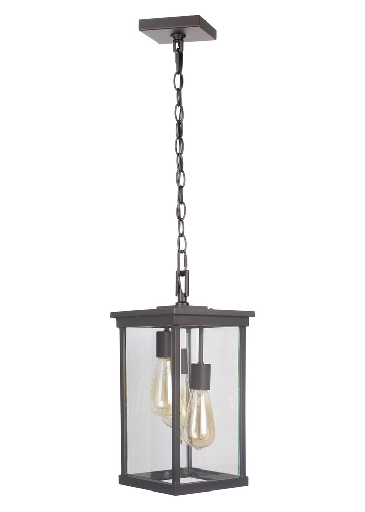 Riviera III 3 Light Large Outdoor Pendant in Oiled Bronze Outdoor