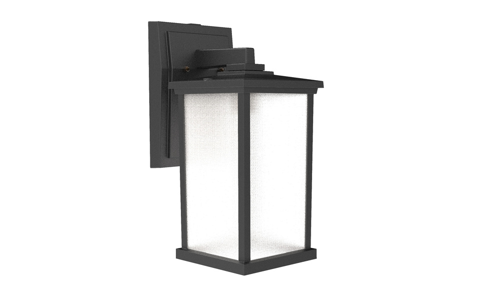 Resilience 1 Light Medium Outdoor Wall Lantern in Textured Black