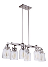 Craftmade 53676-BNK - Foxwood 6 Light Island in Brushed Polished Nickel