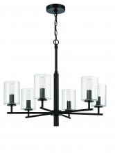 Craftmade 55626-FB - Hailie 6 Light Chandelier in Flat Black