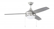 Craftmade EPHA52BNK3-BNGW - 52" Phaze Energy Star 3 in Brushed Polished Nickel w/ Brushed Nickel/Greywood Blades